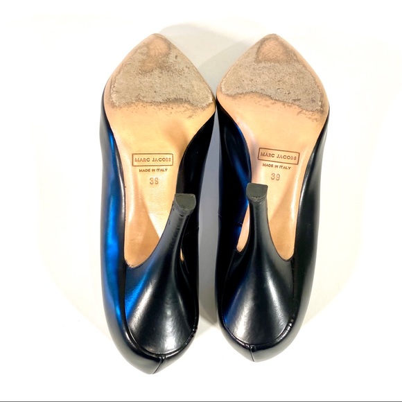 MARC JACOBS Black Leather Pump Shoes Size 9 - Picture 5 of 5